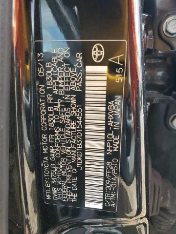 JTDKDTB37D1544551 - 2013 TOYOTA PRIUS C Qara foto 12