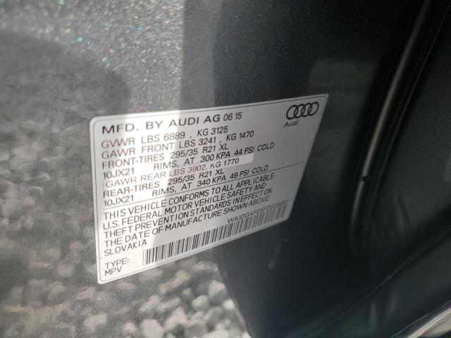 WA1DGAFE5FD029897 - 2015 AUDI Q7 PRESTIGE Szary zdjęcie 13