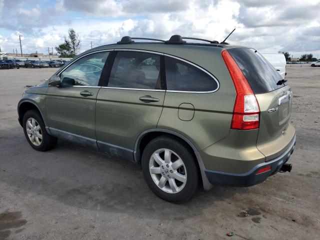 5J6RE38759L014493 - 2009 HONDA CR-V EXL GREEN photo 2