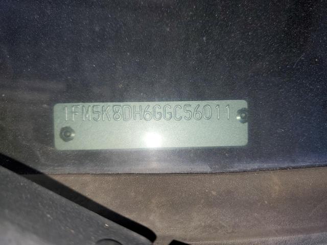 1FM5K8DH6GGC56011 - 2016 FORD EXPLORER XLT Niebieski zdjęcie 14