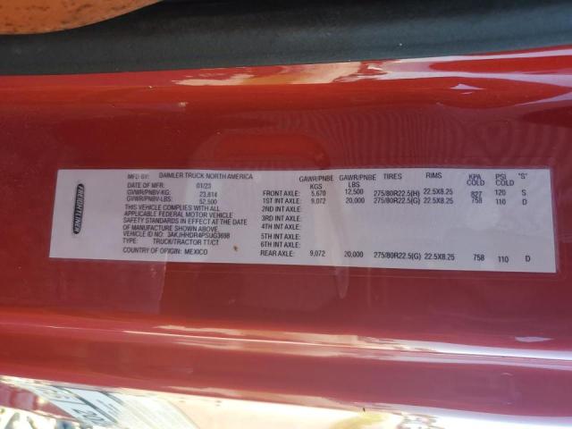 3AKJHHDR4PSUG3698 - 2023 FREIGHTLINER CASCADIA 1 Rot Foto 10