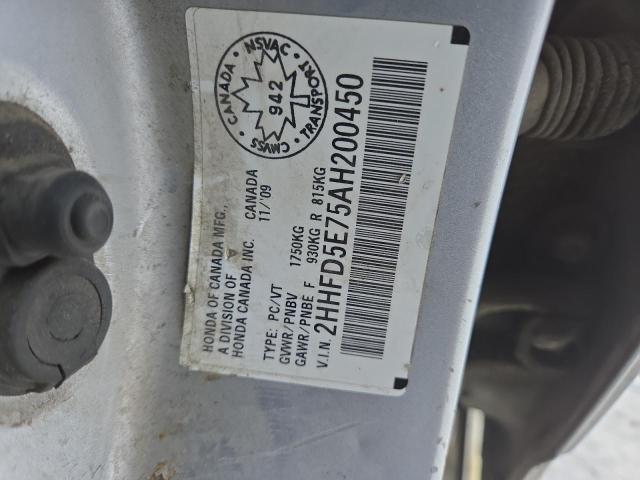 2HHFD5E75AH200450 - 2010 ACURA CSX TECHNOLOGY GRAY photo 12