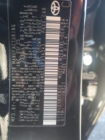 5YFB4MDE5SP314343 - 2025 TOYOTA COROLLA LE BLACK photo 13