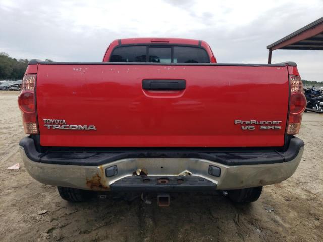 5TETU62N17Z444933 - 2007 TOYOTA TACOMA PRERUNNER ACCESS CAB RED photo 6