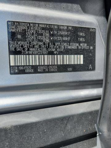 2T3H1RFVXPC231647 - 2023 TOYOTA RAV4 LE Argent photo 13