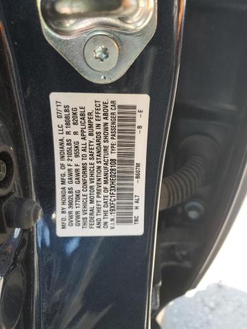 19XFC1F3XHE028108 - 2017 HONDA CIVIC EX CHARCOAL photo 12