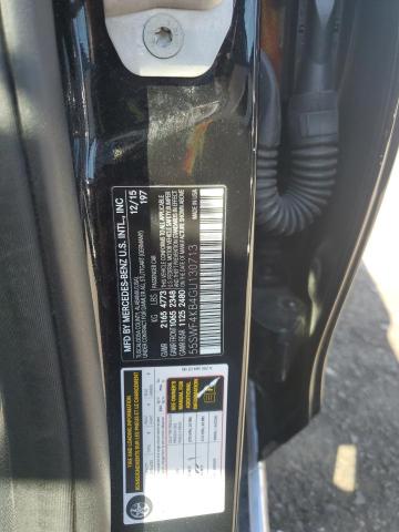 55SWF4KB4GU130713 - 2016 MERCEDES-BENZ C 300 4MATIC BLACK photo 12