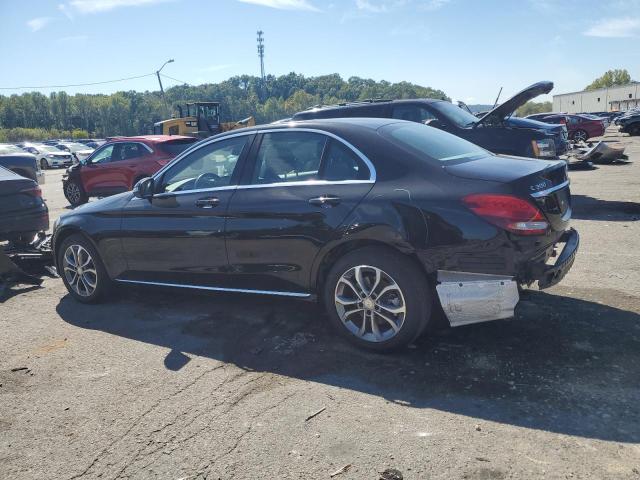 55SWF4KB4GU130713 - 2016 MERCEDES-BENZ C 300 4MATIC BLACK photo 2