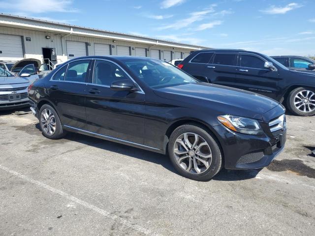 55SWF4KB4GU130713 - 2016 MERCEDES-BENZ C 300 4MATIC BLACK photo 4