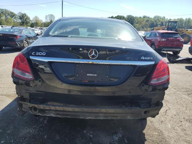 55SWF4KB4GU130713 - 2016 MERCEDES-BENZ C 300 4MATIC BLACK photo 6