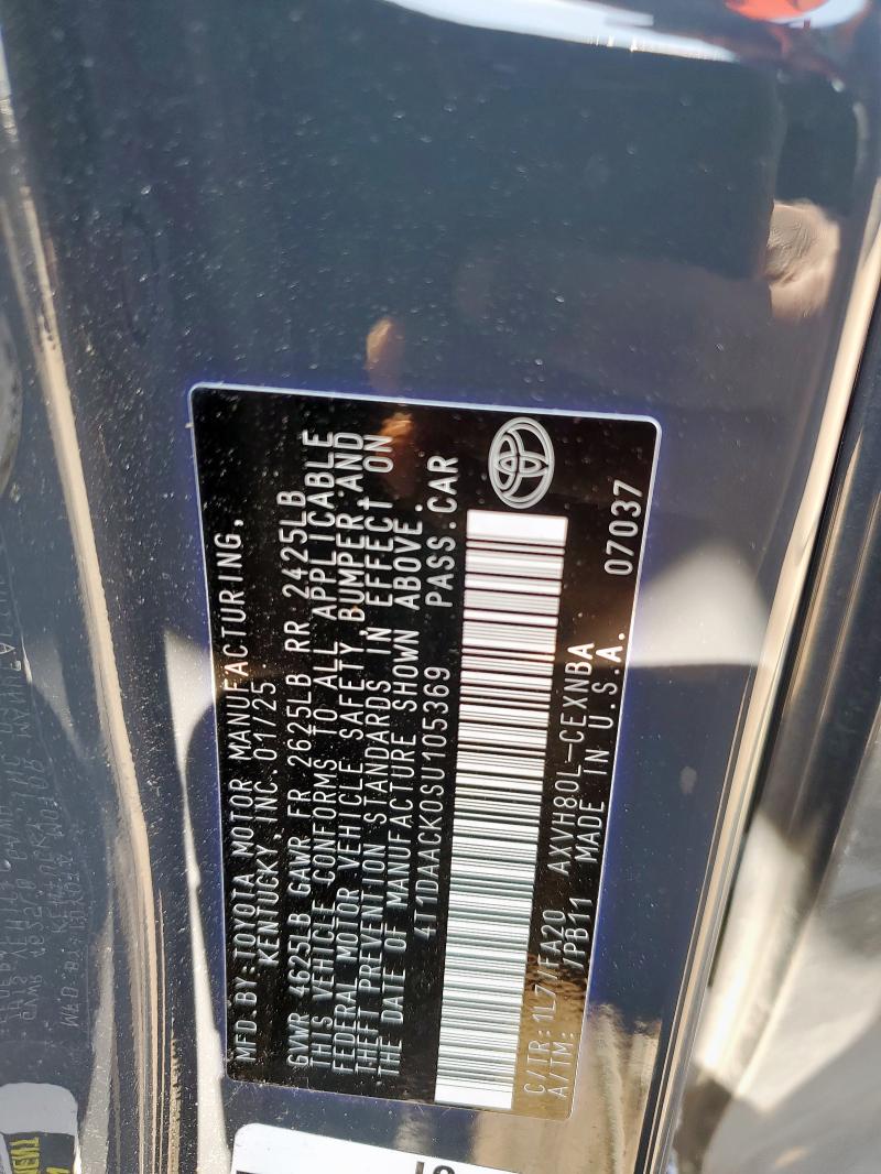 4T1DAACK0SU105369 - 2025 TOYOTA CAMRY XSE 灰色 照片 13