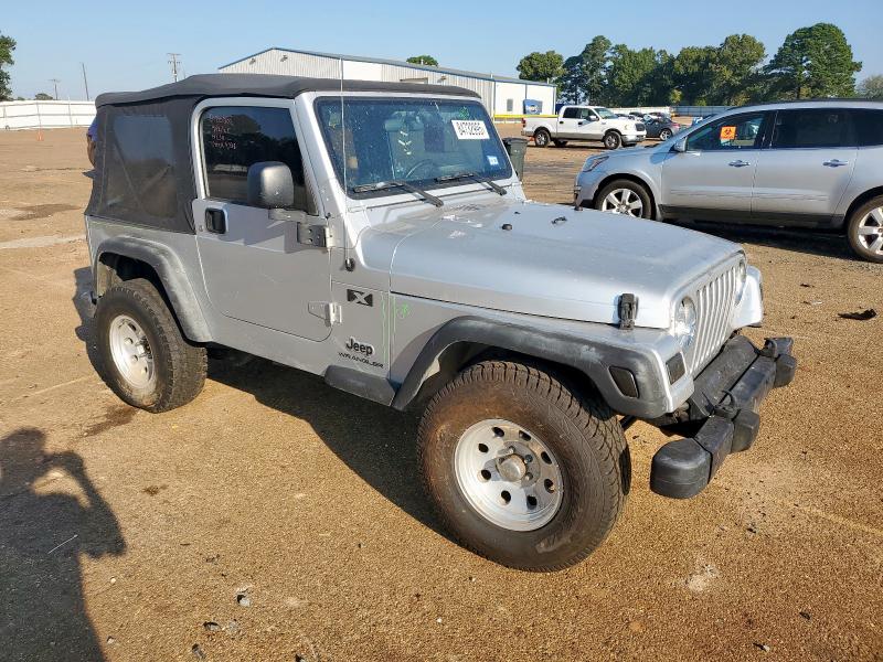 1J4FA39S44P749596 - 2004 JEEP WRANGLER X ვერცხლისფერი ფოტო 4