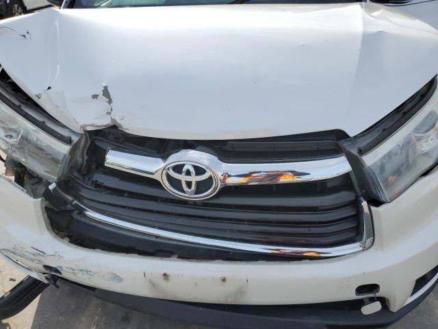 5TDKKRFH5FS080003 - 2015 TOYOTA HIGHLANDER XLE WHITE photo 12