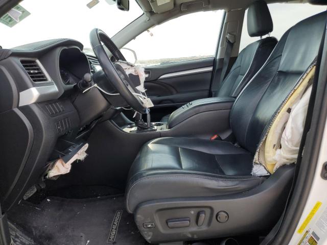 5TDKKRFH5FS080003 - 2015 TOYOTA HIGHLANDER XLE WHITE photo 7