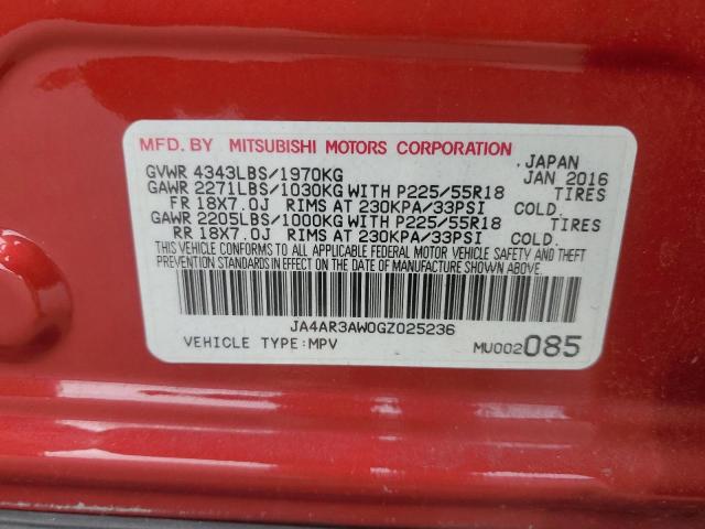 JA4AR3AW0GZ025236 - 2016 MITSUBISHI OUTLANDER SPORT ES 红色 照片 13