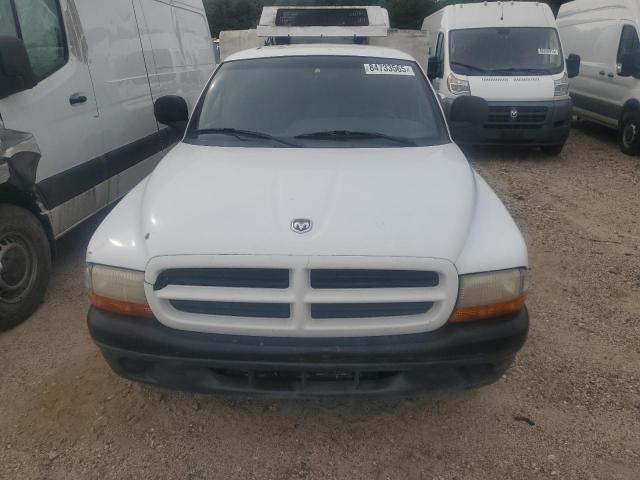 1B7GL22X8WS703449 - 1998 DODGE DAKOTA WHITE photo 5