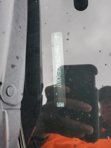 19XFC1F39GE043617 - 2016 HONDA CIVIC EX GRAY photo 12