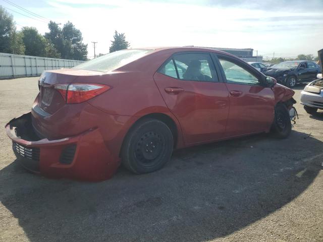 2T1BURHE5EC133643 - 2014 TOYOTA COROLLA L RED photo 3
