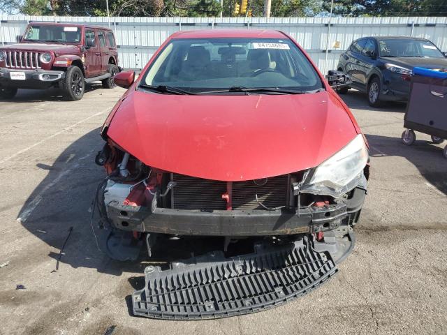 2T1BURHE5EC133643 - 2014 TOYOTA COROLLA L RED photo 5