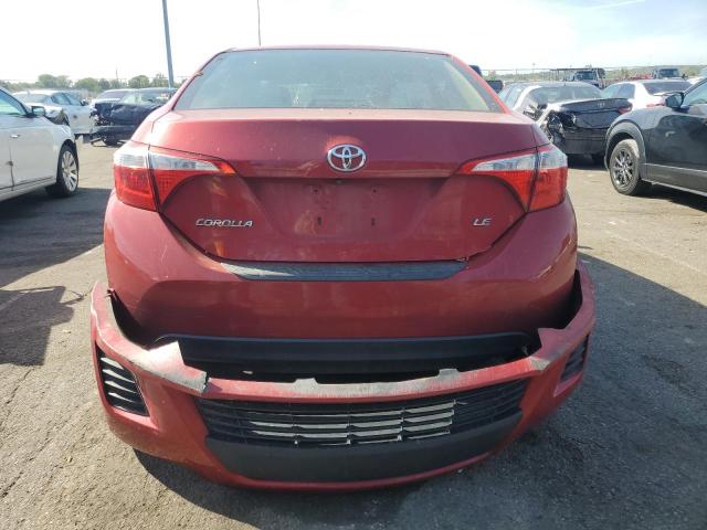 2T1BURHE5EC133643 - 2014 TOYOTA COROLLA L RED photo 6