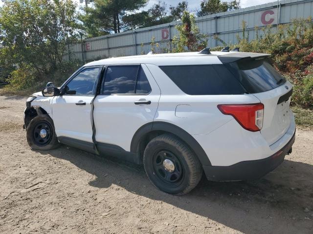 1FM5K8AB2LGA83534 - 2020 FORD EXPLORER POLICE INTERCEPTOR Blanco foto 2