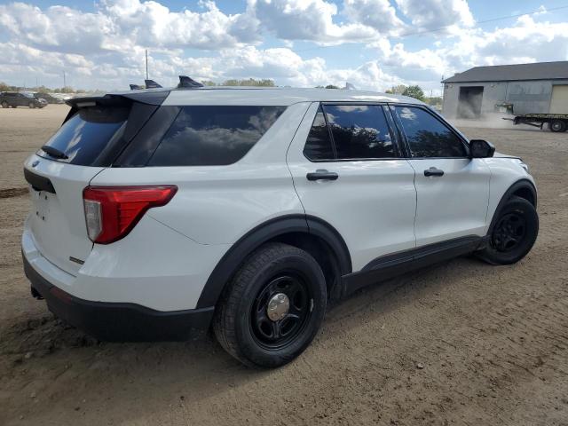 1FM5K8AB2LGA83534 - 2020 FORD EXPLORER POLICE INTERCEPTOR Blanco foto 3