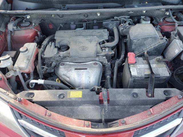 JTMRFREV9FD099854 - 2015 TOYOTA RAV4 XLE RED photo 12
