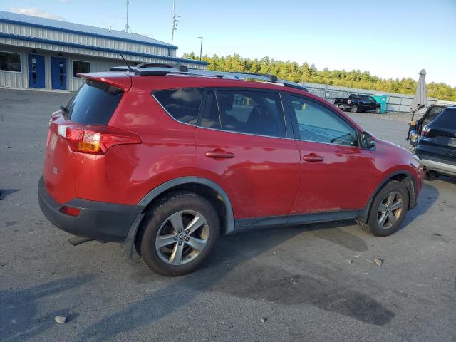 JTMRFREV9FD099854 - 2015 TOYOTA RAV4 XLE RED photo 3