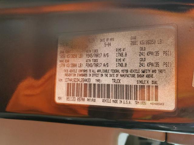 1D7HA16D34J264433 - 2004 DODGE RAM 1500 ST 黑色 照片 13