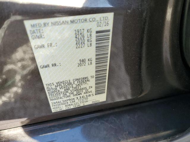 1N4AL3AP9GN336385 - 2016 NISSAN ALTIMA 2.5 TAN photo 12