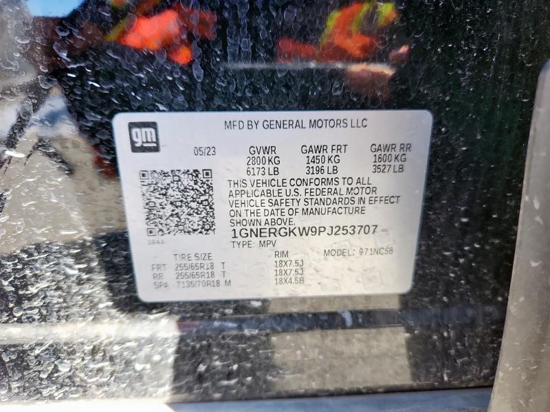 1GNERGKW9PJ253707 - 2023 CHEVROLET TRAVERSE LT Siyah fotoğraf 13