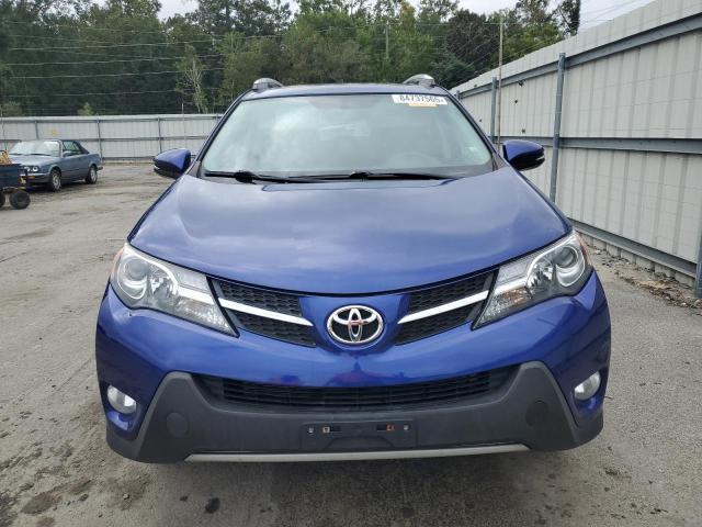 2T3RFREV1EW216425 - 2014 TOYOTA RAV4 XLE BLUE photo 5