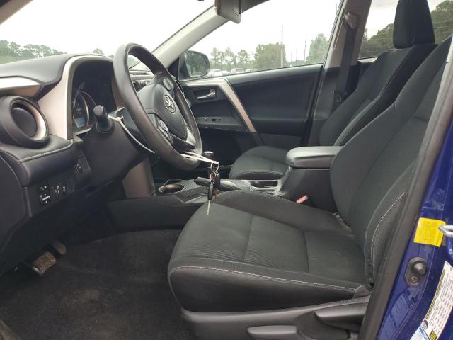 2T3RFREV1EW216425 - 2014 TOYOTA RAV4 XLE BLUE photo 7