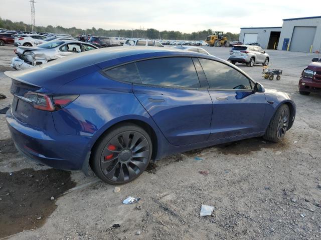5YJ3E1EC7MF059612 - 2021 TESLA MODEL 3 أزرق صورة 3