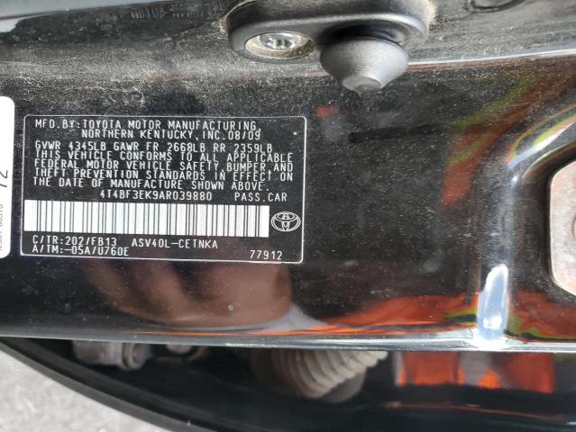 4T4BF3EK9AR039880 - 2010 TOYOTA CAMRY BASE 黑色 照片 13