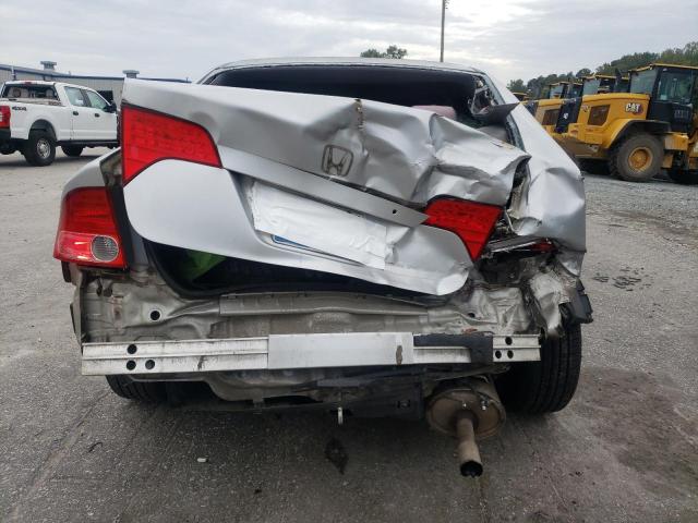 1HGFA16558L003486 - 2008 HONDA CIVIC LX SILVER photo 6