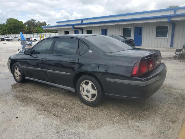 2G1WF52E039260822 - 2003 CHEVROLET IMPALA BLACK photo 2