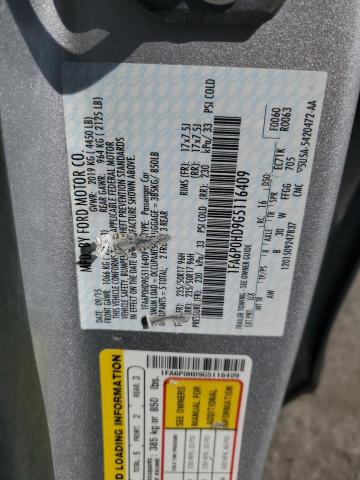 1FA6P0HD9G5116409 - 2016 FORD FUSION SE 银色 照片 12