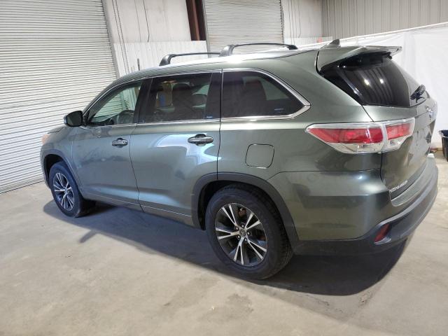 5TDKKRFH9GS122996 - 2016 TOYOTA HIGHLANDER XLE 绿色 照片 2