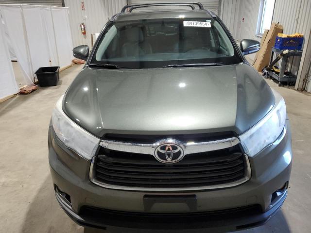 5TDKKRFH9GS122996 - 2016 TOYOTA HIGHLANDER XLE 绿色 照片 5