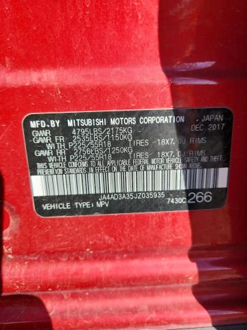 JA4AD3A35JZ035935 - 2018 MITSUBISHI OUTLANDER SE Qırmızı foto 13