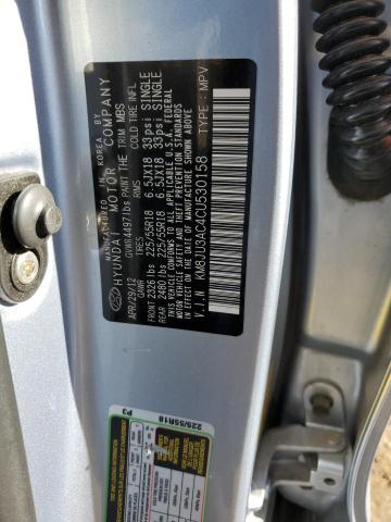 KM8JU3AC4CU530158 - 2012 HYUNDAI TUCSON GLS BLUE photo 12