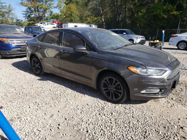 3FA6P0HD8JR255953 - 2018 FORD FUSION SE GRAY photo 4