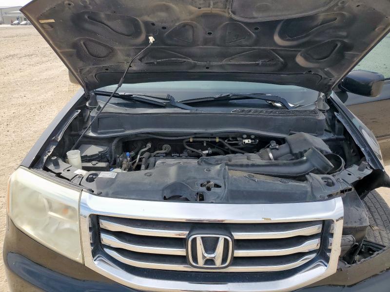 5FNYF3H59FB001452 - 2015 HONDA PILOT EXL BLACK photo 12