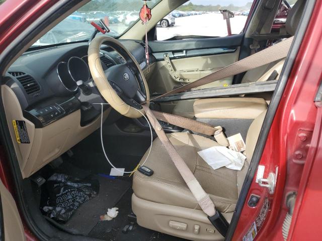 5XYKU4A20BG063522 - 2011 KIA SORENTO EX 红色 照片 7