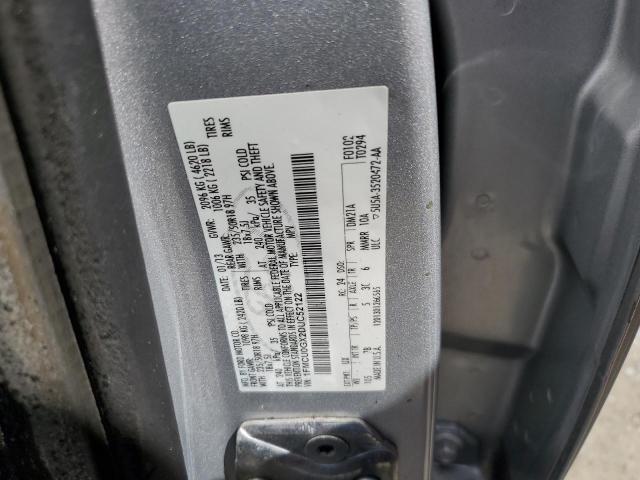 1FMCU0GX2DUC52122 - 2013 FORD ESCAPE SE Gümüş foto 13