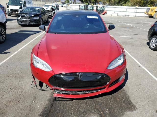 5YJSA1E41GF120215 - 2016 TESLA MODEL S RED photo 5