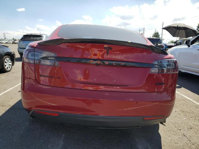 5YJSA1E41GF120215 - 2016 TESLA MODEL S RED photo 6