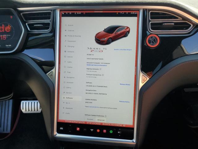 5YJSA1E41GF120215 - 2016 TESLA MODEL S RED photo 9