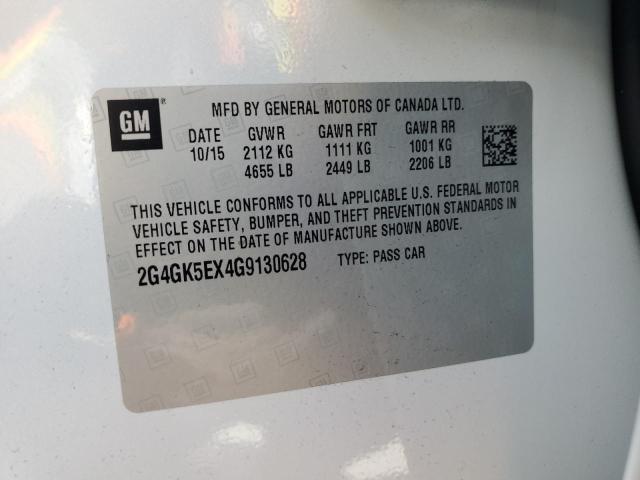 2G4GK5EX4G9130628 - 2016 BUICK REGAL Ақ фото 13